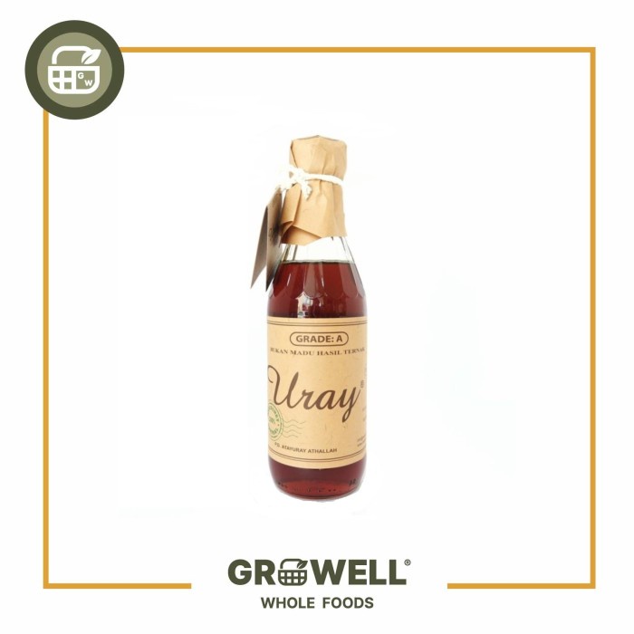 

Uray Madu 100% Natural Honey 450Gr/330Ml