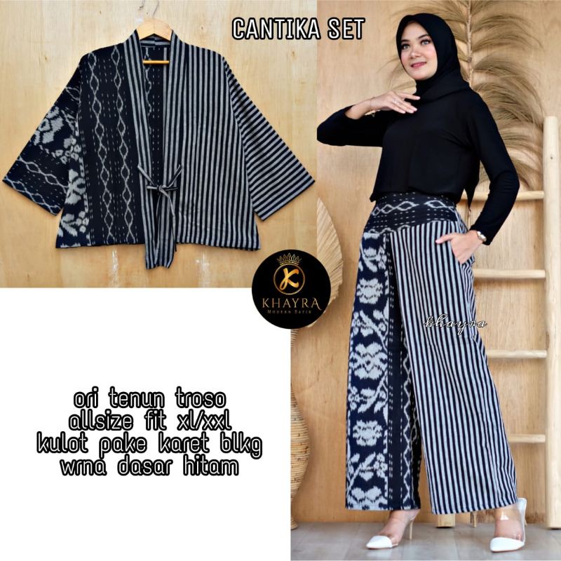 SETELAN CARDI KULOT TENUN ASLI CANTIKA