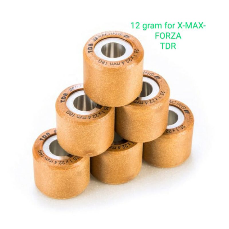 Roller 12 gram for xmax - Forza TDR - Roller cvt 12 gram TDR