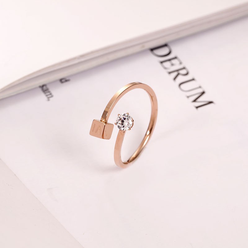 Cincin Titanium Mini Korea Wanita CK115 warna bisa untuk cincin kawin nikah fashion simple