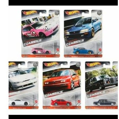 Hot Wheels Modern Classics Set 2020 honda civic EG Hello Kitty Mercedes Benz Mercy 280 nissan silvia