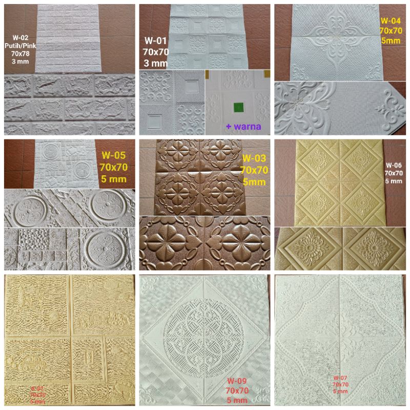 Wallpaper Foam 3D/Wallpaper Dinding