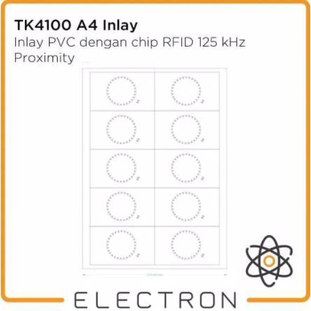 Proximity PVC A4 Inlay RFID 125 kHz Card Tag TK4100 EM EM4100 125kHz