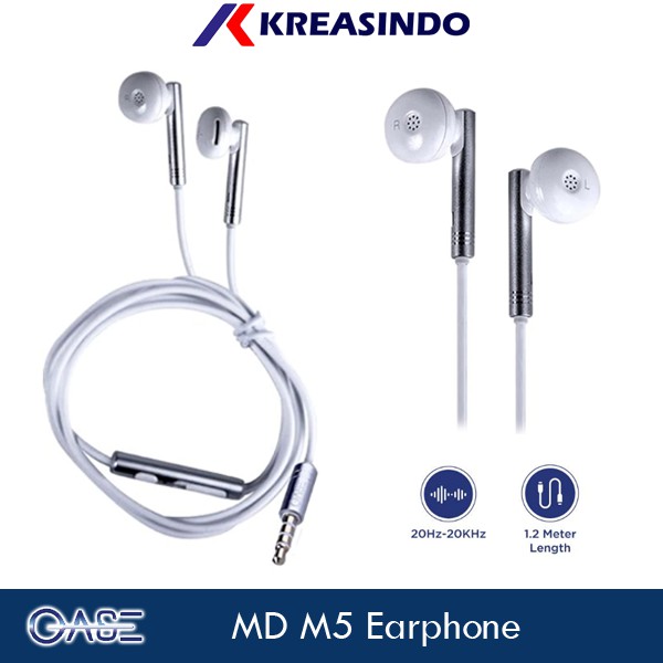 OASE MD-M5 / MD M5 Earphone Headset Garansi Resmi