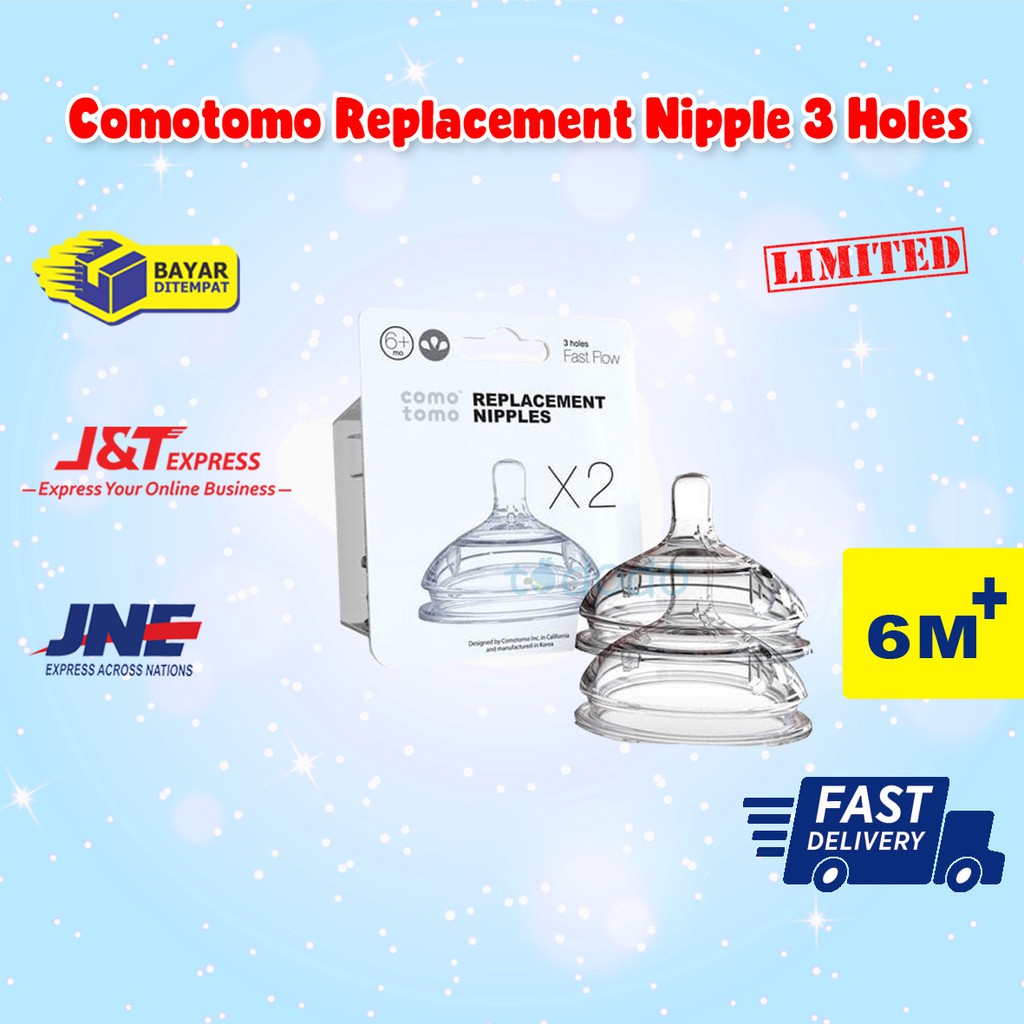 Comotomo Replacement Nipple 3 Holes / Nipple Dot