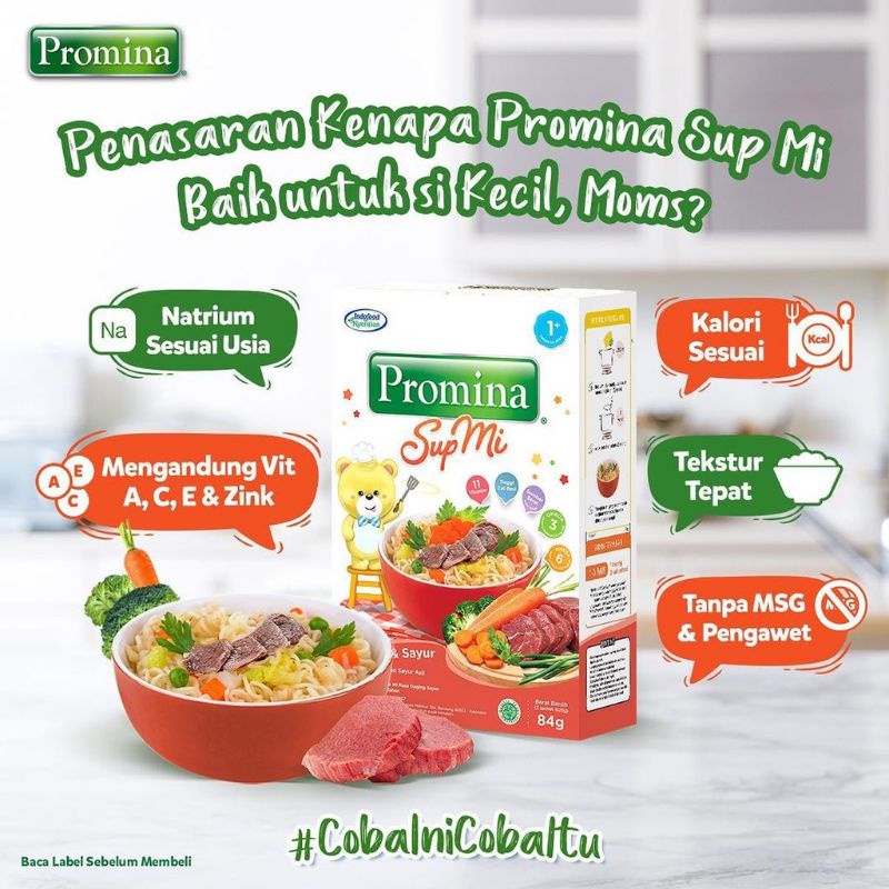 PROMINA 1+ Sup Mi ayam sayur dan daging sayur/mi batita ayam kampung