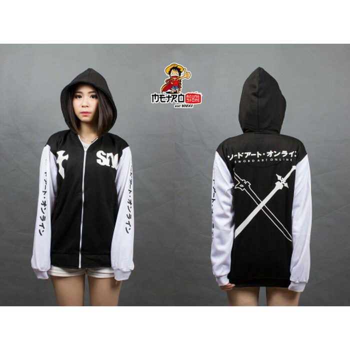JAKET ANIME / JAKET SAO / JAKET FLEECE / JAKET KEREN WANITA