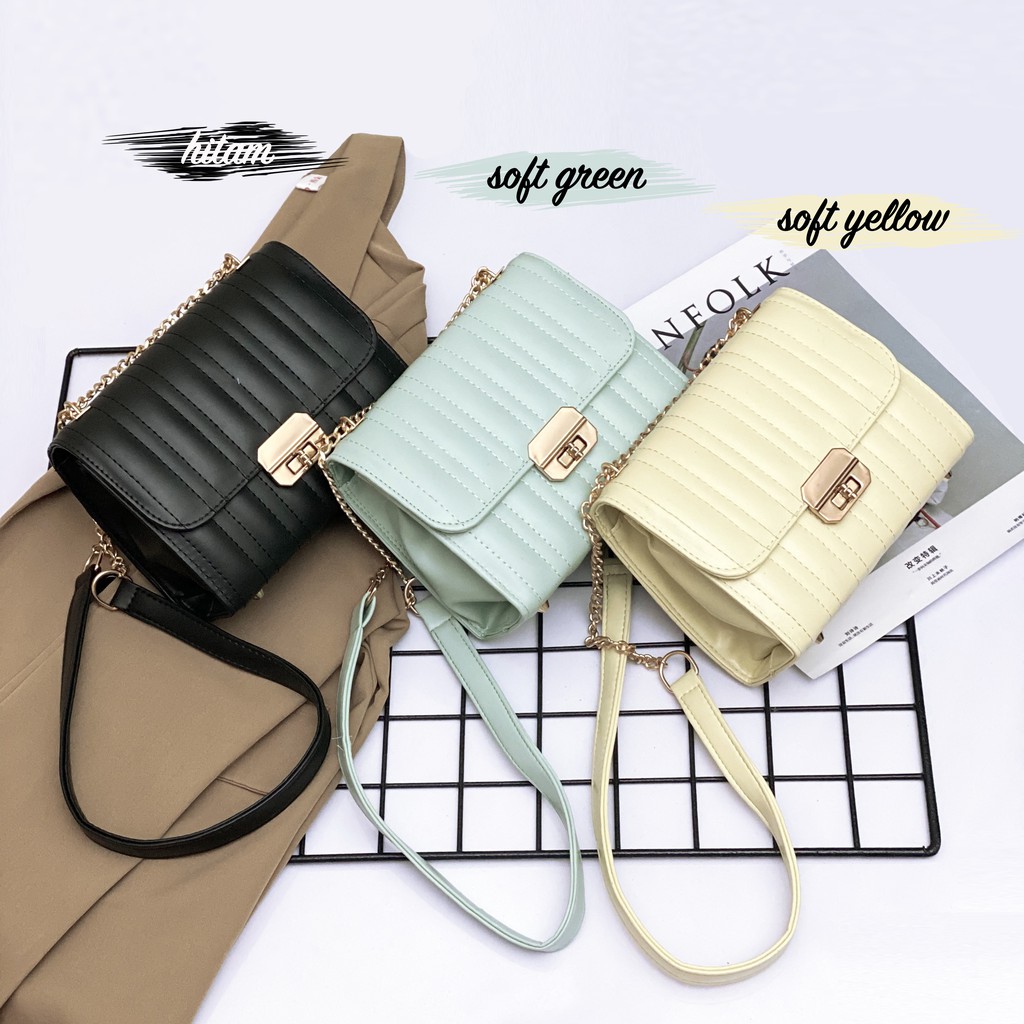 Slingbag Poppy Embos - Tas Selempang Wanita