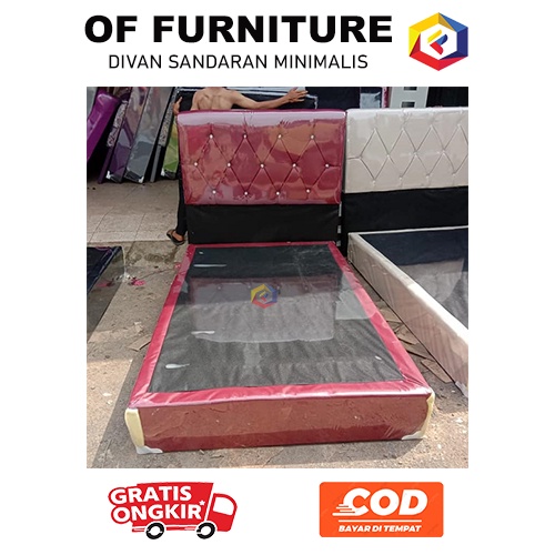 Ranjang divan dipan sandaran tempat tidur 140x200