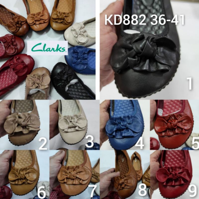 KD 882 Sepatu Clarks Wanita Slip On / Sepatu Clarks Wanita Original