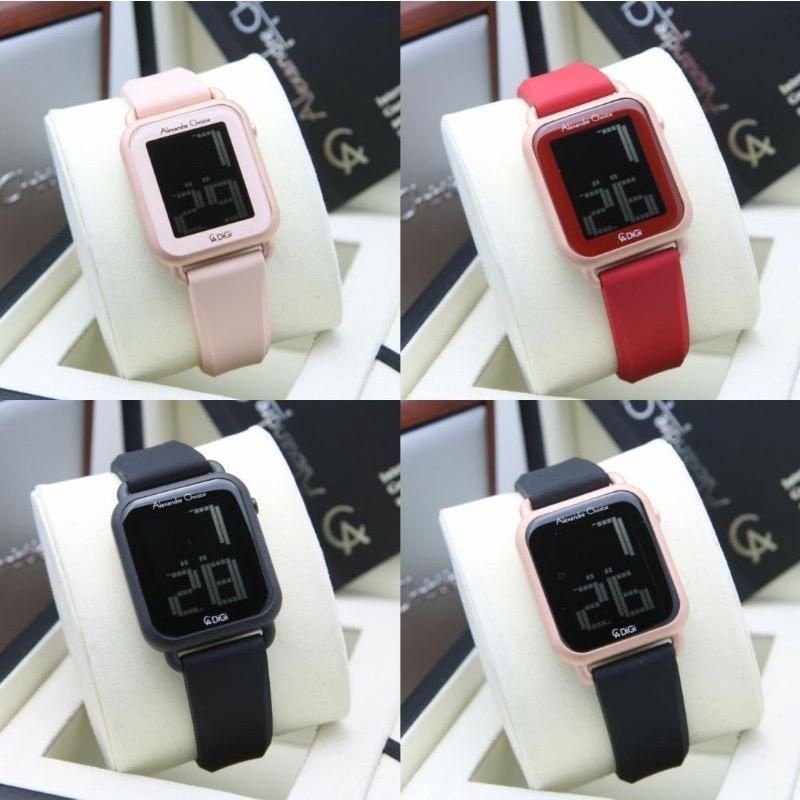 Jam Tangan Wanita Alexandre Christie AC 9332 Digital Original Bergaransi Resmi