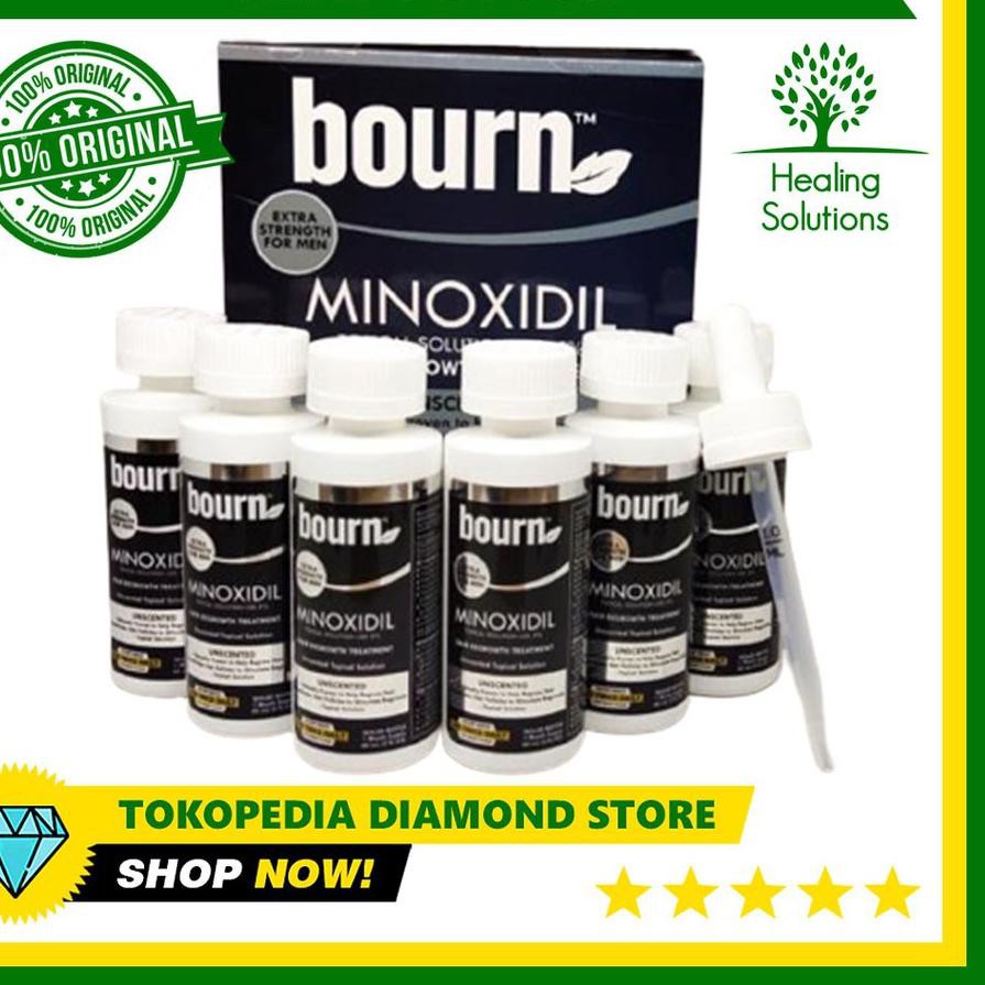 ◌ Bourn Minoxidil 5% Free Pipet, Sisir - Made in USA - Agen Resmi Bourn ✺