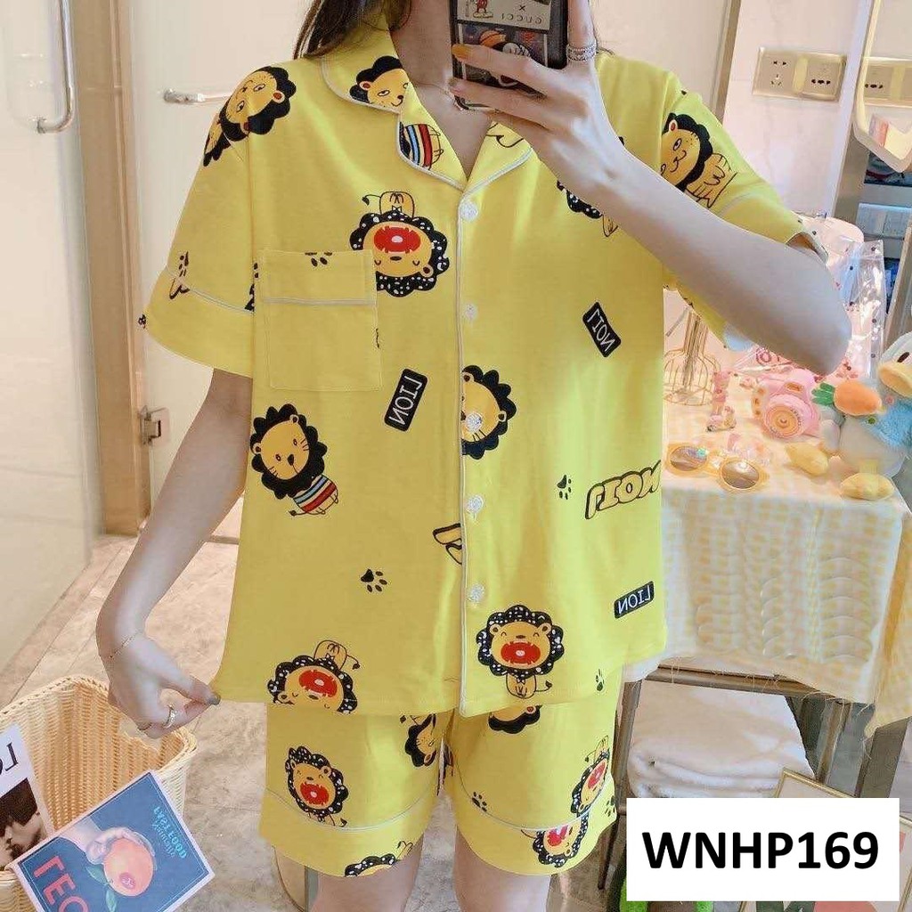 Baju Tidur Wanita Kancing Depan Celana Pendek