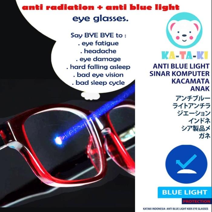KACAMATA ANTI RADIASI BLUE LIGHT GLASSES - KIDS RECTANGLE