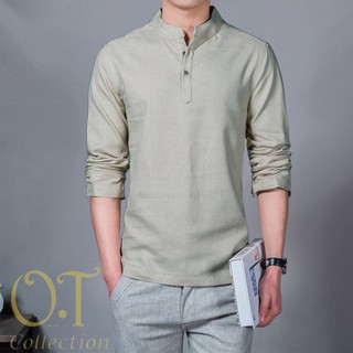 baju koko HAMISH lengan panjang kemeja koko polos warna baju koko HAMISH lengan panjang kemeja koko polos warna