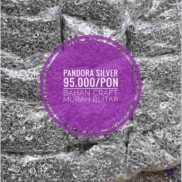 Pandora silver jual per pon