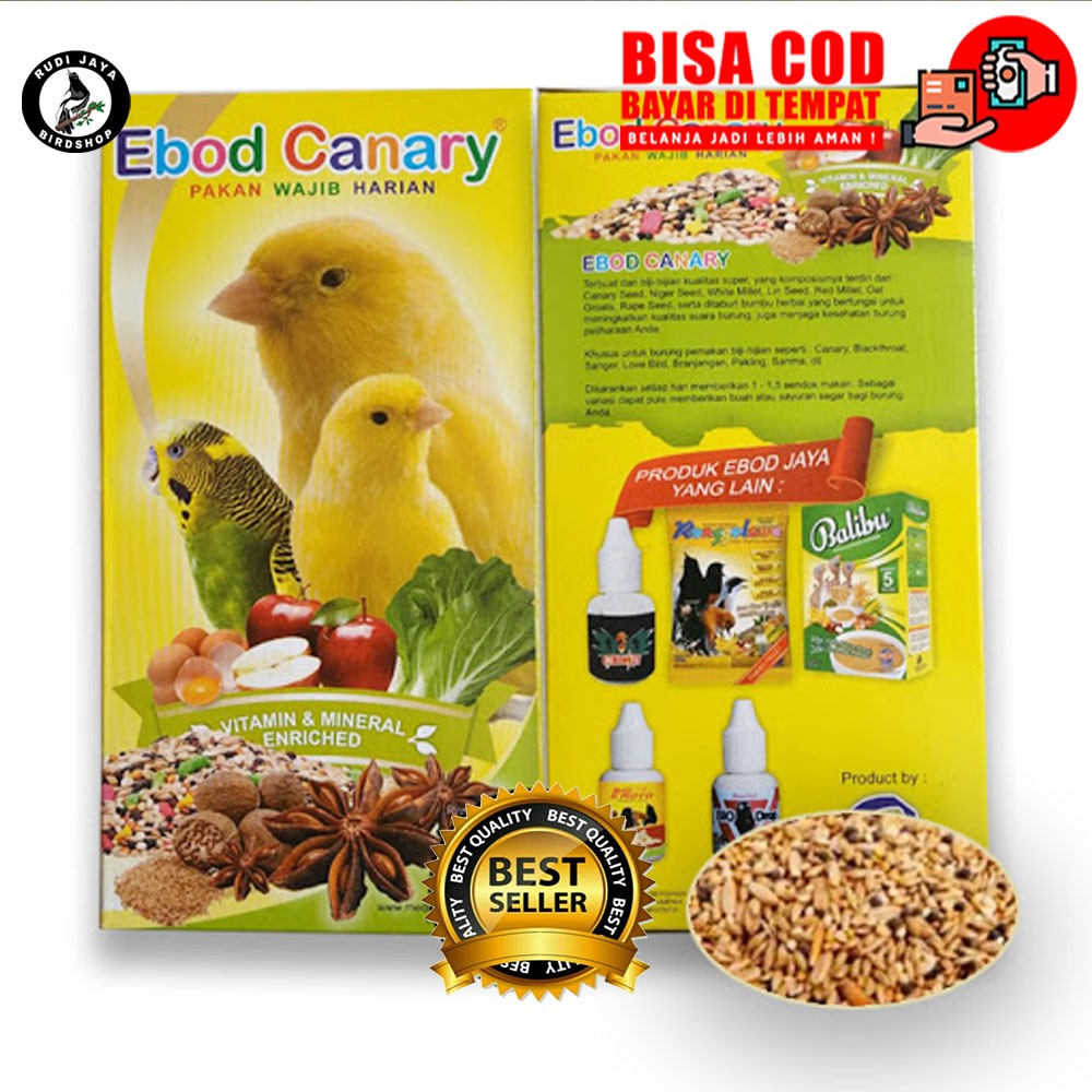 KENARI KARDUS EBOD JAYA PAKAN MAKANAN BURUNG KENARI FINCH SEHAT GACOR NGEROL DURASI ASLI