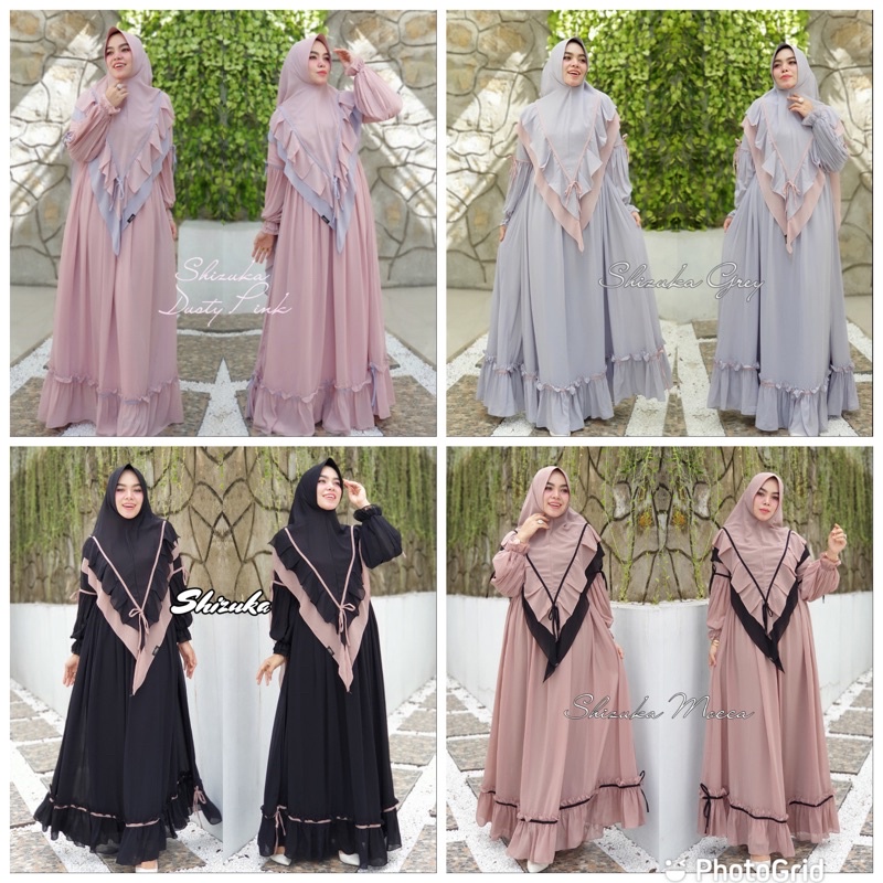 Shizuka syari polos by aldis / gamis ceruty