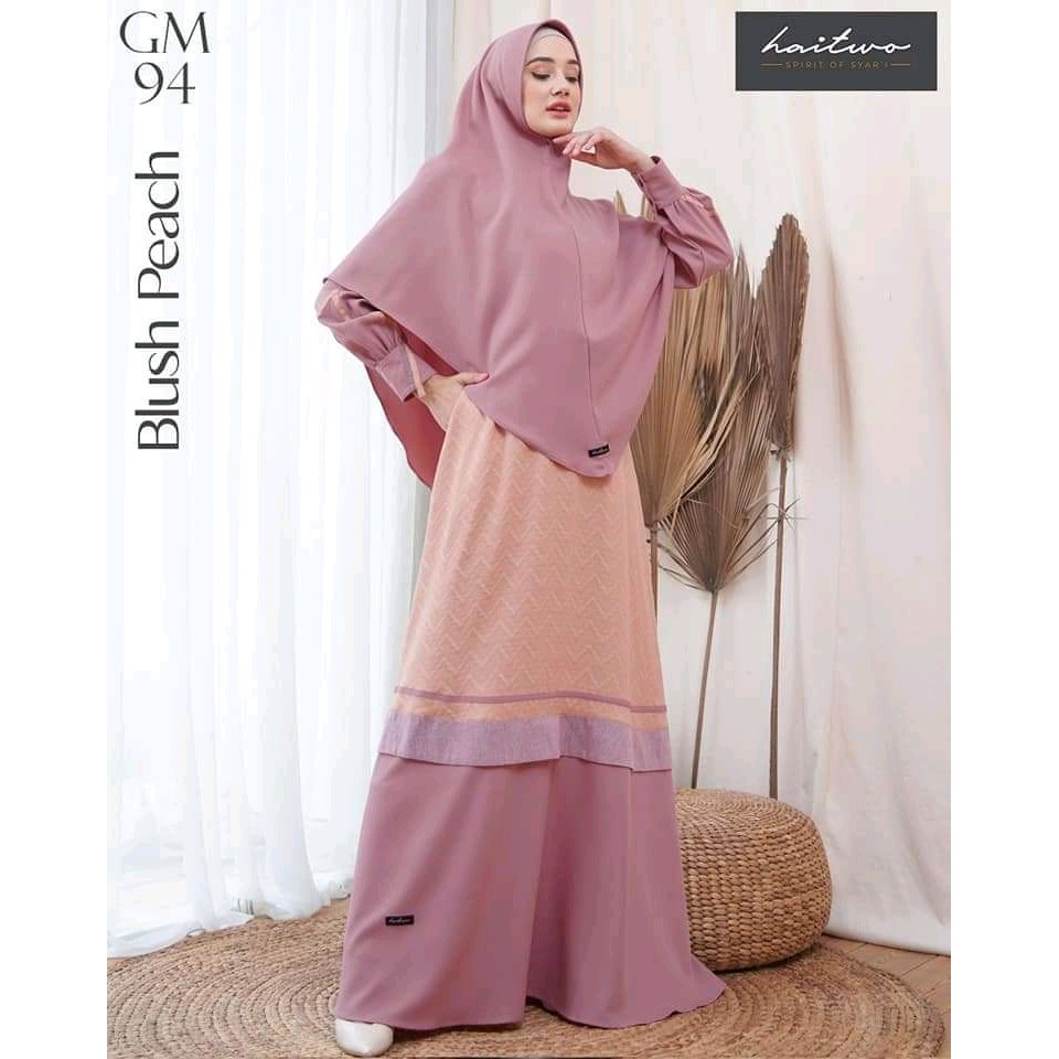 GAMIS SET KHIMAR NIBRAS HAITWO GM 94 [BISA COD]