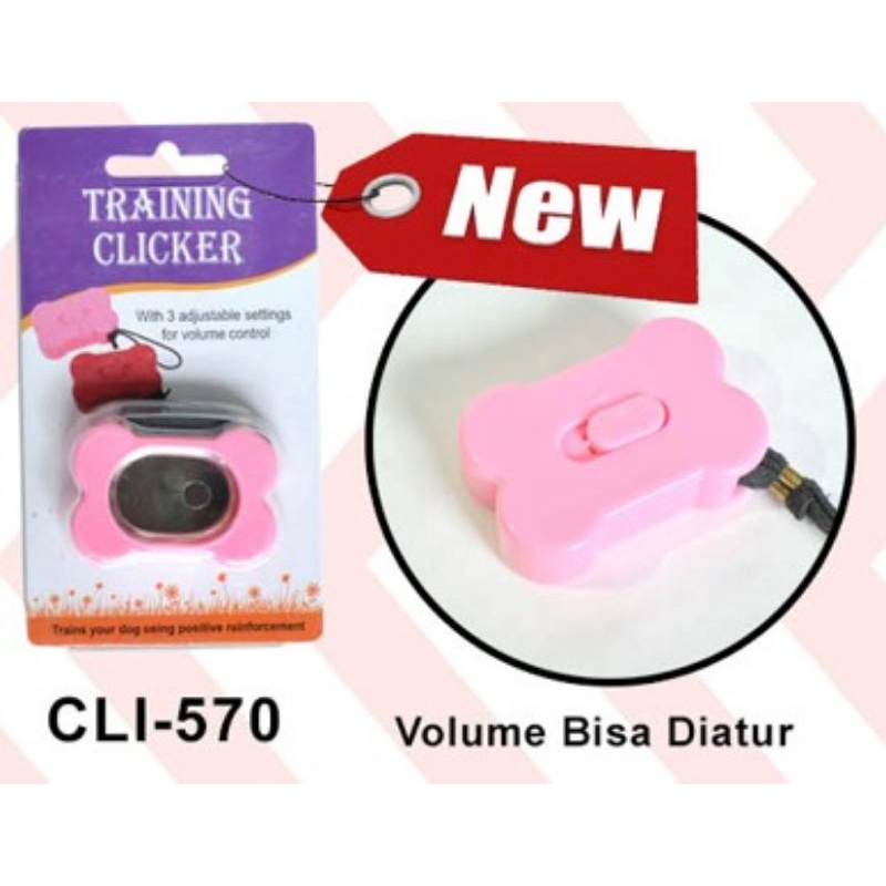 Octagon Training Clicker CLI-570 Adjustable Volume Alat Pelatihan Anjing