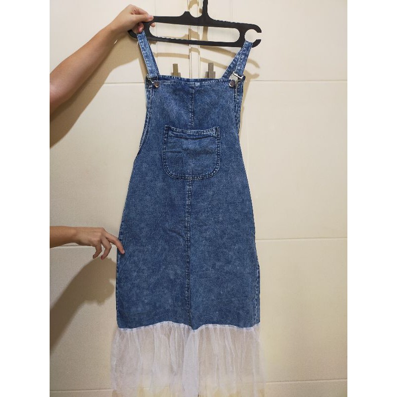 Cassual Dress Denim Jeans Baju Monyet wanita Preloved