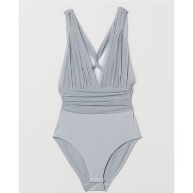 Bodysuit wanita KAMEL Bodysuit sexy kekinian wanita tulle transparant nude baju renang swimsuit biki