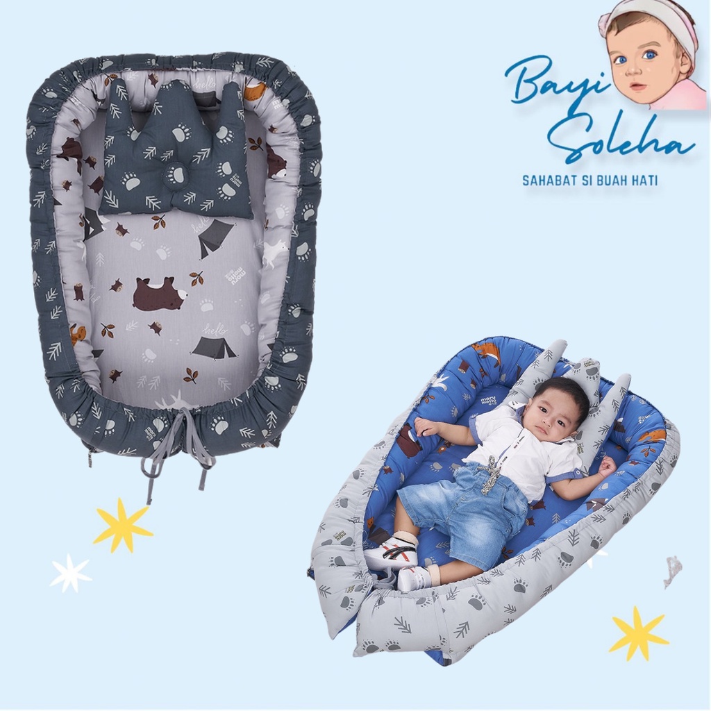 Moru Motto Kasur Bayi 3in1+Kelambu Bear and Friend Series MMK 9003