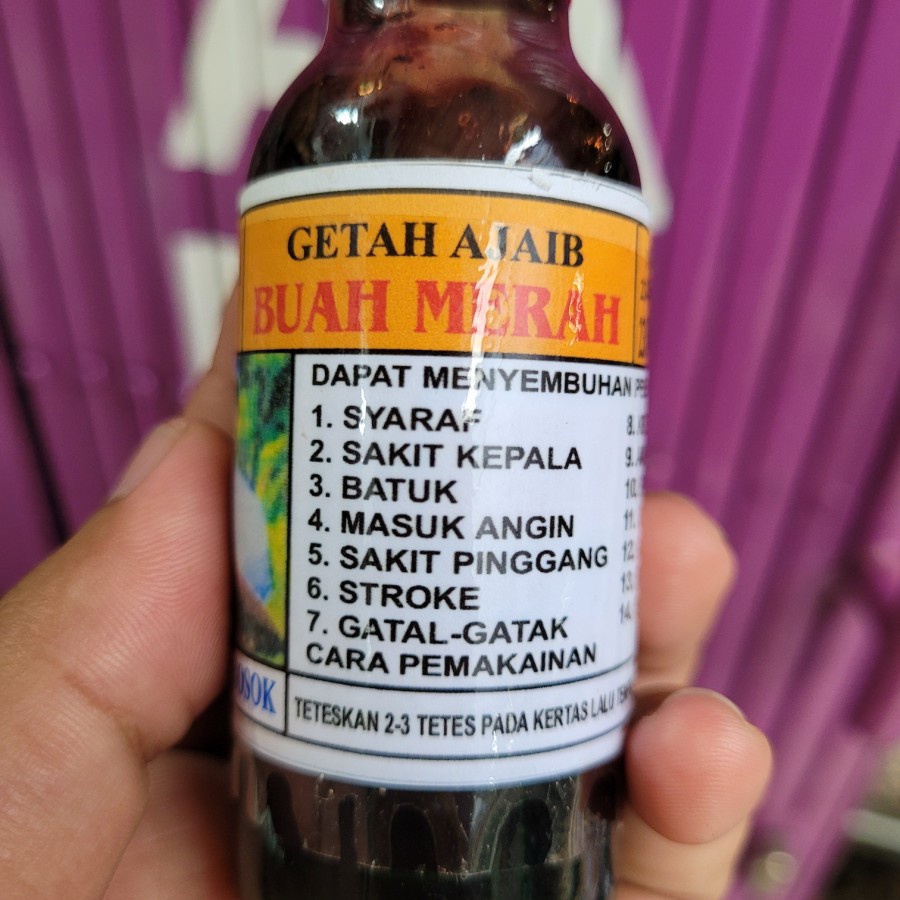 Asli Obat Syaraf Kejepit / Minyak Getah Kayu Buah Merah ORIGINAL PAPUA