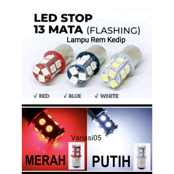 lampu rem kedip/ flash lampu stop belakang  motor universal variasi motor beat mio vario scoopy aero