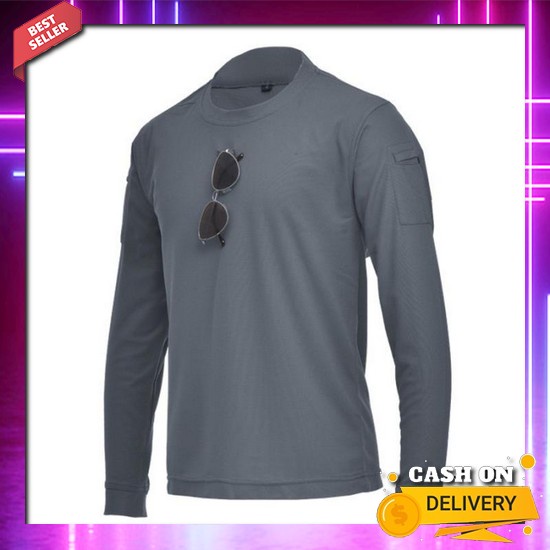 Kaos Lengan Panjang Casual Laki-Laki Trendy Kaos Pria Cowok Bisa Cod Best Seller Keren Kekinian Mura