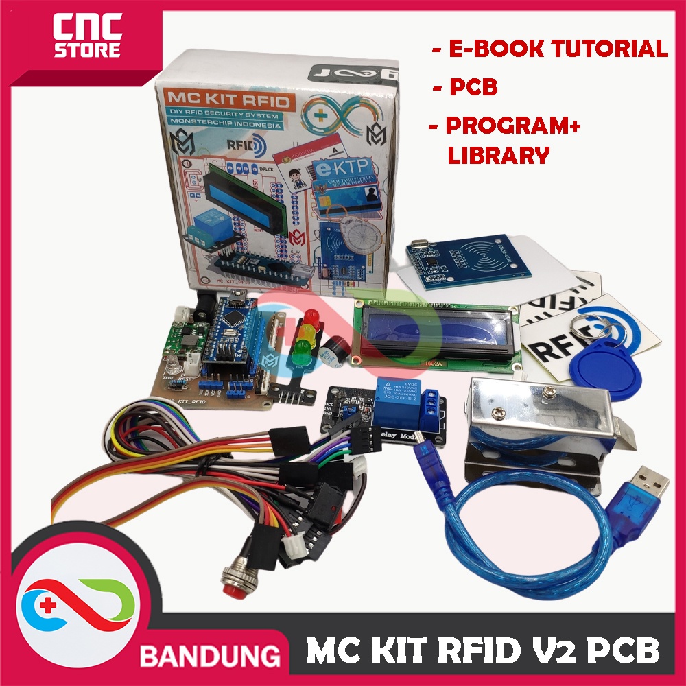 MC KIT RFID ARDUINO SMART SCURITY SYSTEM EKTP E-TOL E-SIM DOOR LOCK 2.0 NEW VERSION