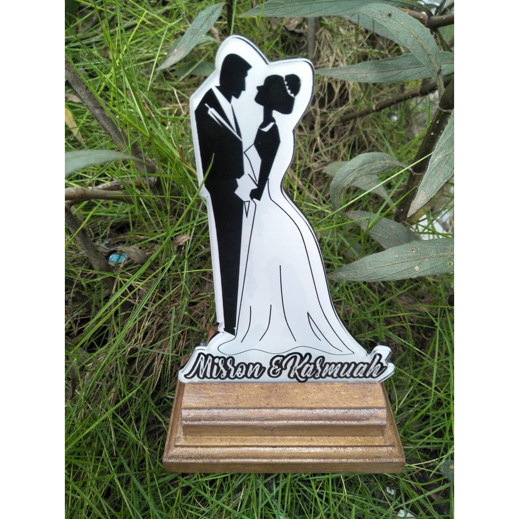 

Vandel / Plakat Akrilik | Happy Wedding | Tebal 5mm