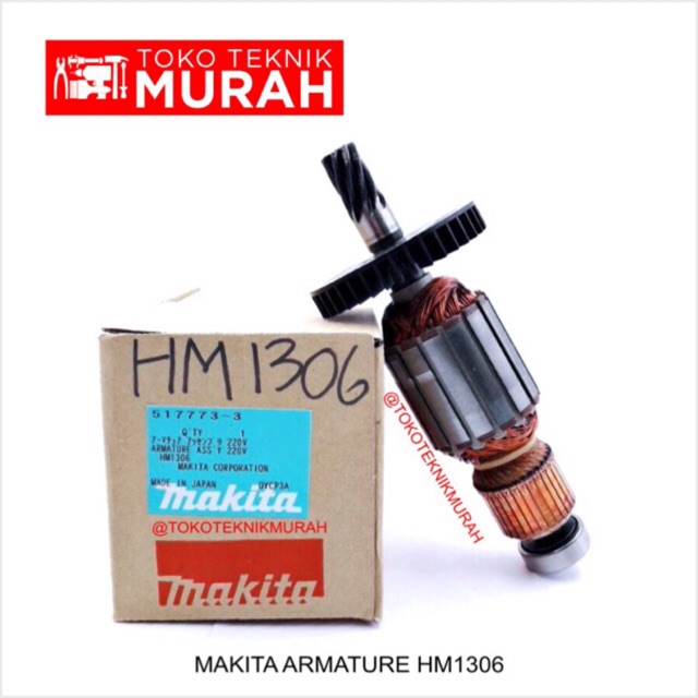 Makita Armature HM1306 / Angker HM 1306 Asli Original