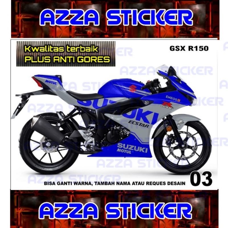 Stiker Dekal Gsx R150 Striping Motor Gsx R150 Full Sticker Decal Gsx R150 Full Stiker Gsx R150 Dekal