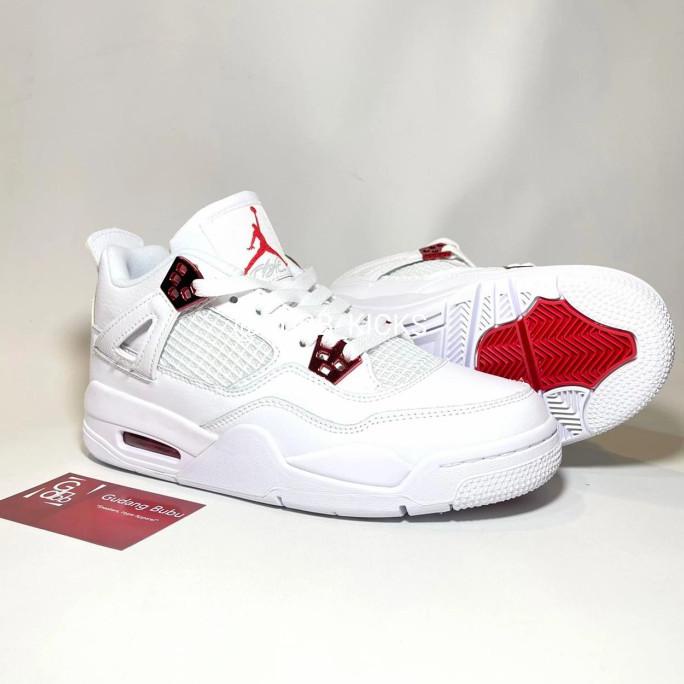 algifaruu - Nike Jordan 4 Retro Metallic Red White BNIB ORIGINAL MATERIAL GUARANTE