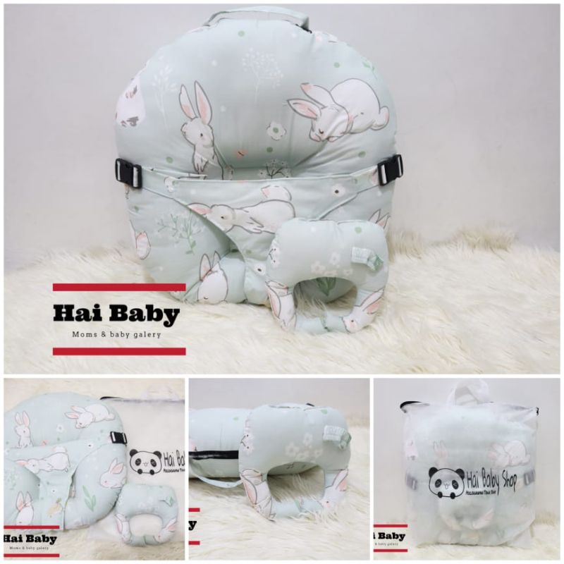 sofa bayi sabuk pengaman / baby launcer free bantal dan tas mika bahan katun jepang terlaris