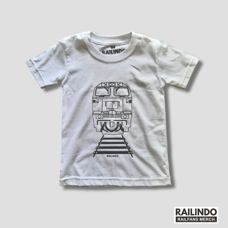 KAOS ANAK KERETA API LOKOMOTIF CC206 SI PUONG