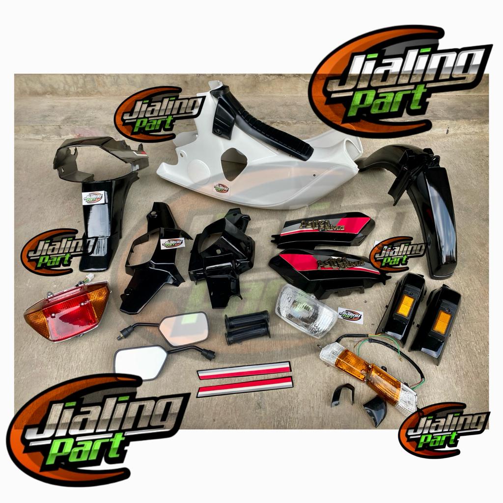 paket body prima full set hitam cover body astrea honda prima ful set karet legsild prima paket astr