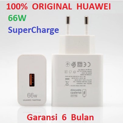 HUAWEI Adaptor Charger 66W SuperCharge Original Mate 40 Pro P50 Nova 8