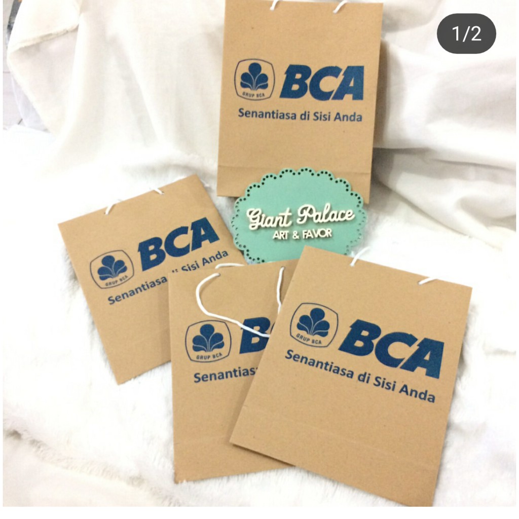 

100PCS PAPERBAG KRAFT SIZE M