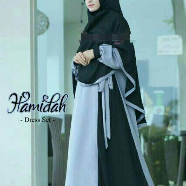 Gamis muslim Hamidah set gamis +hijab