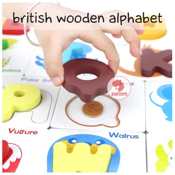 Zoetoys British Wooden Toy Alphabet | Mainan Anak | Mainan edukasi | Cari Kado