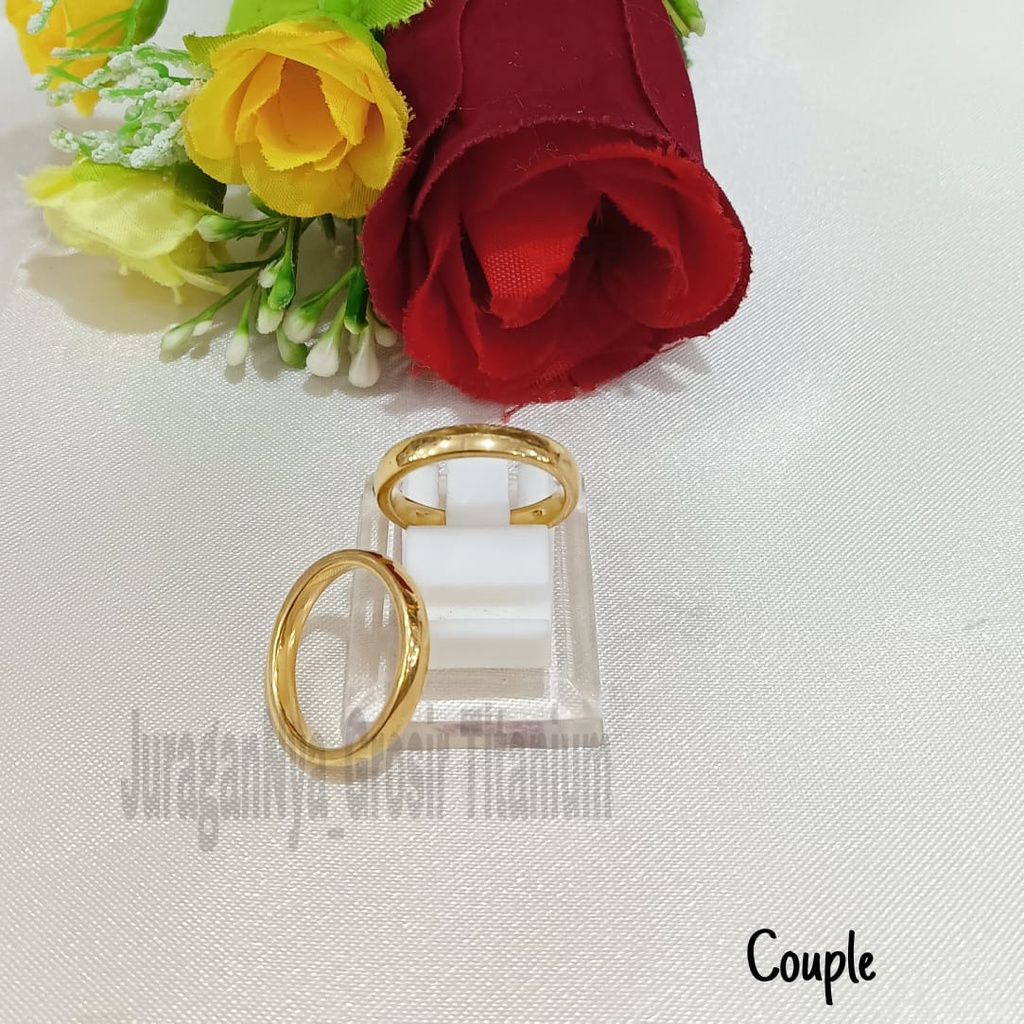 CINCIN Titanium PART 2 COUPLE/PASANGAN  perhiasan fashion Korea anti karat&amp;anti luntur