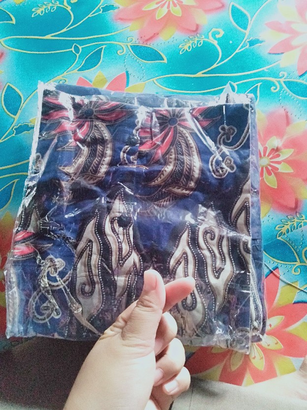 Ada Anak Cowok New Arival Couple Termurah Nayaka Batik - Couple Batik Wilona Tulle Mutiara