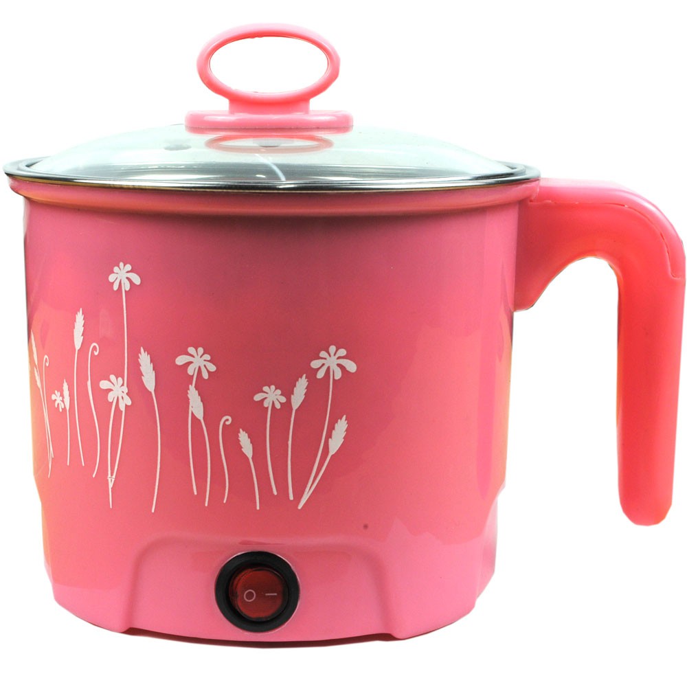 Panci Listrik Serbaguna Bahan Stainless Steel 1.6L 450W - Pink