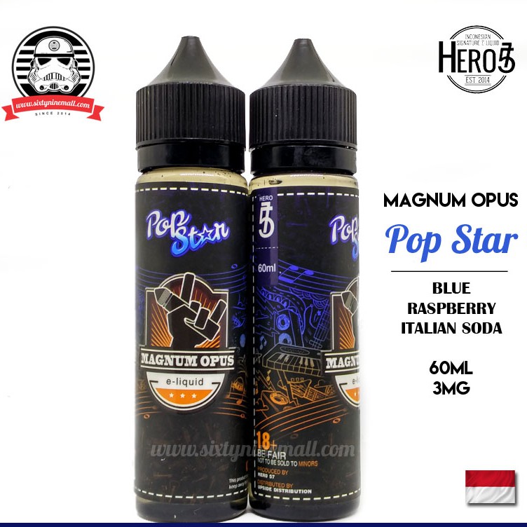 Magnum Opus Pods Friendly 60ml By Hero57 Liquid Saltnic Berpita