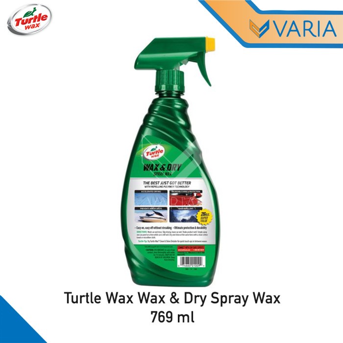 Turtle Wax Wax &amp; Dry Spray Wax 769 ml Quick &amp; Easy Pengkilap Cat Mobil