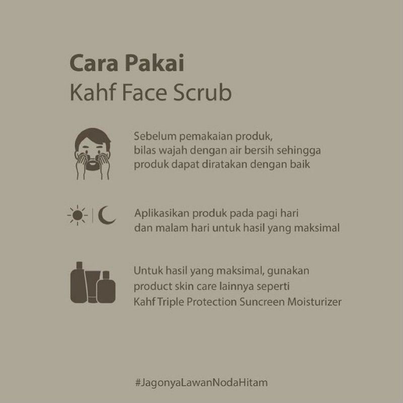 KAHF Gentle Exfoliating Face Scrub Cleanser 100ml