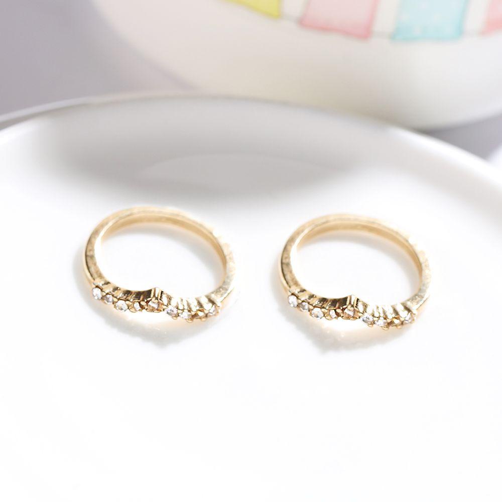 Lily Tail Rings Gadis Emas Fashion Berlian Perhiasan