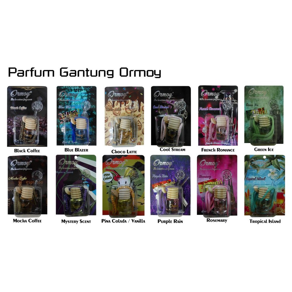 Pengharum mobil merek ORMOY wangi tahan lama Car Freshener gantung